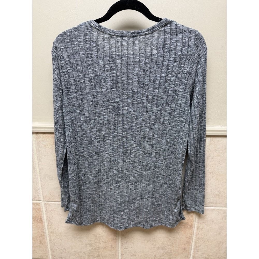 M C Michelle By Comune Grey Ribbed Long Sleeve Sweater. Womens. Sz S - Picture 4 of 11